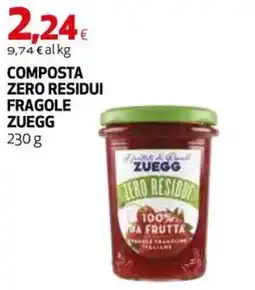 Extracoop Composta zero residui fragole Zuegg offerta
