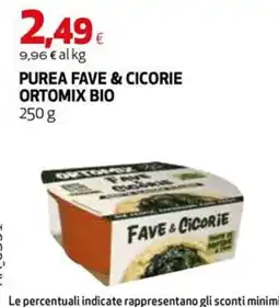 Extracoop Purea fave & cicorie Ortomix Bio offerta