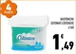 Conad Margherita Bastoncini cotonati Cotoneve offerta