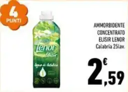 Conad Margherita Ammorbidente concentrato Elisir Lenor Calabria offerta