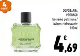 Conad Margherita Proraso lozione dopobarba rinfrescante offerta