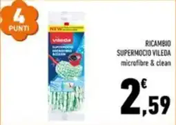 Conad Margherita Ricambio supermocio vileda microfibra & clean offerta