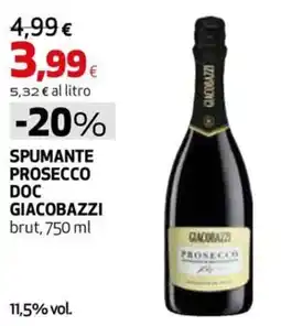 Extracoop Spumante Prosecco Doc Giacobazzi offerta