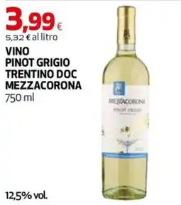 Extracoop Vino Pinot Grigio Mezzacorona offerta