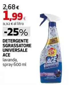 Extracoop Detergente sgrassatore universale Ace lavanda offerta