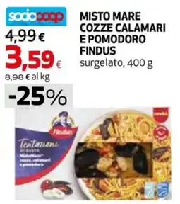 Extracoop Misto mare cozze calamari e pomodoro Findus offerta