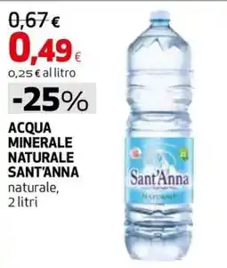 Extracoop Acqua minerale naturale Sant'Anna offerta