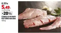 Extracoop Coniglio in parti Fattorie Natura offerta