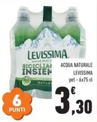 Acqua naturale Levissima