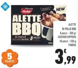 Conad City Alette di pollo BBQ Findus offerta