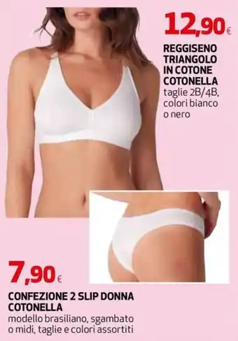 Reggiseno triangolo in cotone Cotonella
