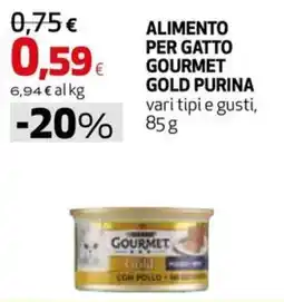 Extracoop Alimento per gatto Gourmet Gold Purina offerta