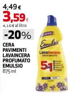 Extracoop Cera pavimenti lavaincera profumato emulsio offerta