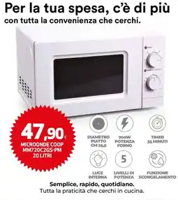 Extracoop Microonde Coop offerta