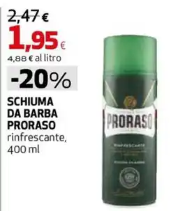 Extracoop Schiuma da barba Proraso rinfrescante offerta