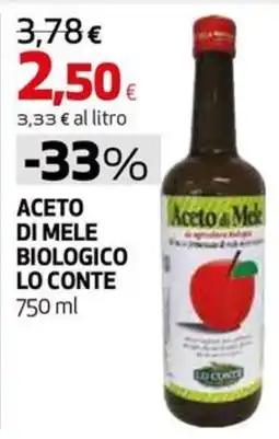 Extracoop Aceto di Mele Biologico Lo Conte offerta