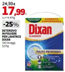 Extracoop Detersivo in polvere per lavatrice Dixan Classico offerta