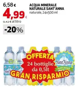 Extracoop Acqua minerale naturale Sant'Anna offerta