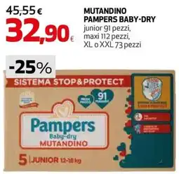 Extracoop Pampers Baby-dry Mutandino offerta