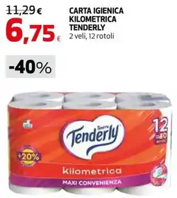 Extracoop Carta igienica kilometrica Tenderly offerta