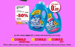 Conad Detersivo liquido per lavatrice Ace offerta