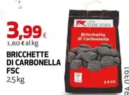 Extracoop Bricchette di Carbonella FSC offerta