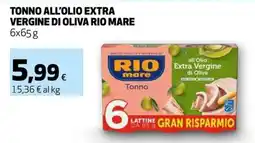 Extracoop Rio mare Tonno all’olio extra vergine di oliva offerta