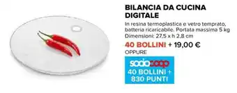 Extracoop Bilancia da cucina digitale offerta