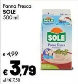 Supermercati Vinci Panna Fresca Sole offerta