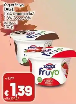 Supermercati Vinci Yogurt Fruyo FAGE offerta