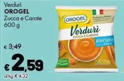 Supermercati Vinci Orogel Verduri Zucca e Carote offerta