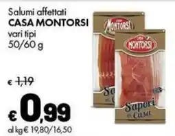 Supermercati Vinci Salumi affettati Casa Montorsi offerta