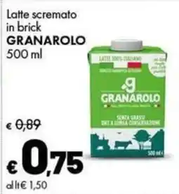 Supermercati Vinci Latte scremato in brick Granarolo offerta