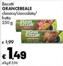 Supermercati Vinci Biscotti Gran Cereale offerta