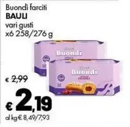 Supermercati Vinci Buondi farciti BAULI offerta