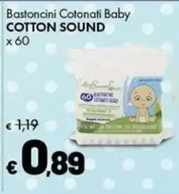 Supermercati Vinci Bastoncini Cotonati Baby Cotton Sound offerta