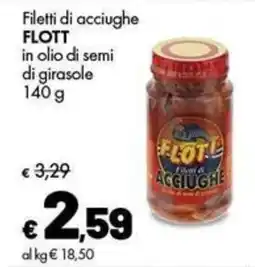 Supermercati Vinci Filetti di acciughe Flott offerta