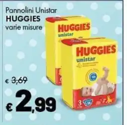 Supermercati Vinci Pannolini Unistar Huggies offerta