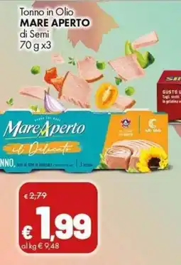 Supermercati Vinci Tonno in Olio Mare Aperto offerta
