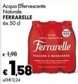 Supermercati Vinci Acqua Effervescente Naturale Ferrarelle offerta
