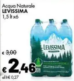 Supermercati Vinci Acqua Naturale Levissima offerta