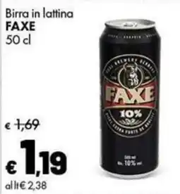 Supermercati Vinci Birra in lattina Faxe offerta