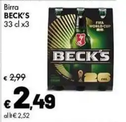 Supermercati Vinci Birra Beck's offerta