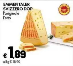 Supermercati Vinci Emmentaler svizzero dop l'originale l'etto offerta