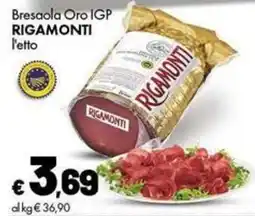 Supermercati Vinci Bresaola Oro IGP Rigamonti offerta