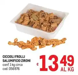 Metro Ciccioli frolli Salumificio Zironi offerta