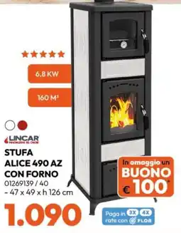 Rossetti Market Stufa Alice 490 AZ con forno offerta