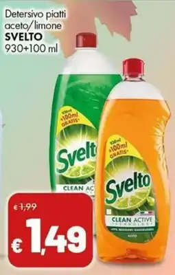 Supermercati Vinci Detersivo piatti acetoslimone Svelto offerta