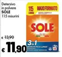 Supermercati Vinci Detersivo in polvere Sole offerta