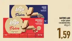 Ciro Amodio Gastone Lago wafer poker cacao/nocciola offerta